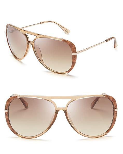 aviator sunglasses michael kors women's natural julia aviator sunglasses|Michael Kors chelsea sunglasses polarized.